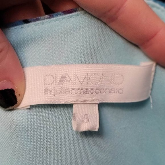 Diamond by Julien MacDonald Wave Fit & Flair High Low Dress - Picture 6 of 10